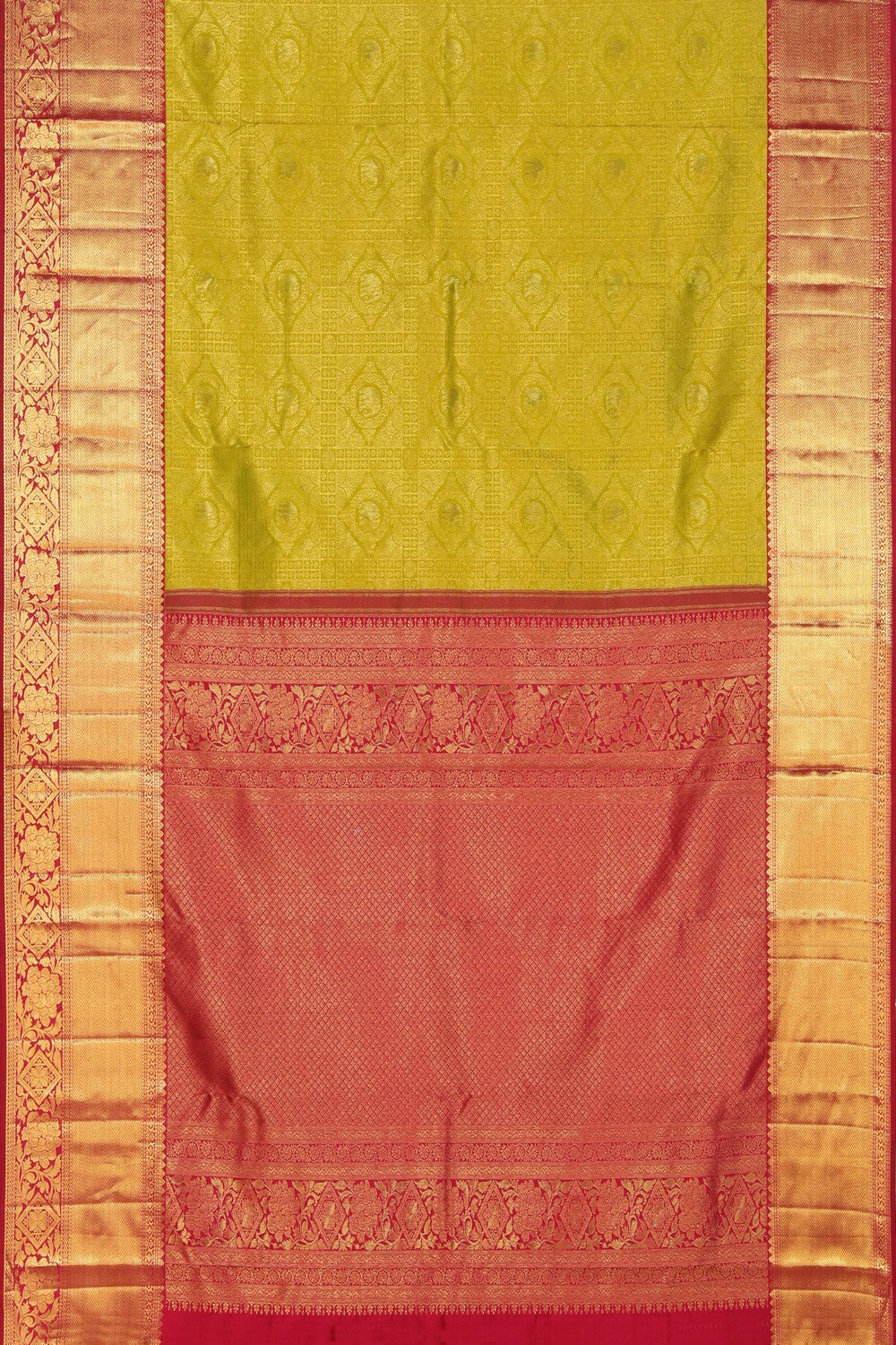 Image of Kanchipattu Brocade Green Saree